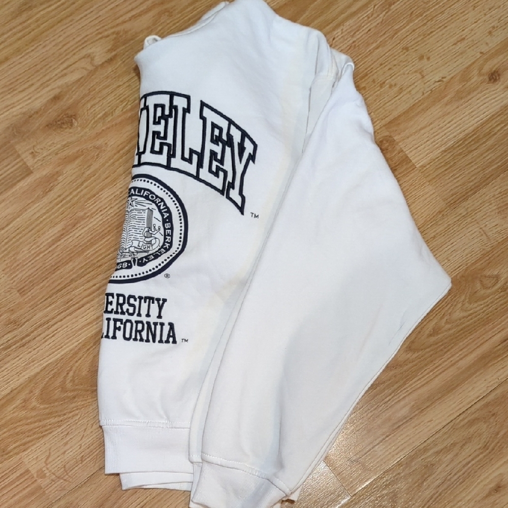 H&M White Berkeley Collegiate Hoodie - Picture 5 of 7
